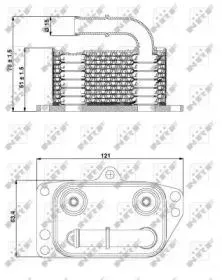 NRF 31332 Радиатор масляный Citroen C4 1.8 07-