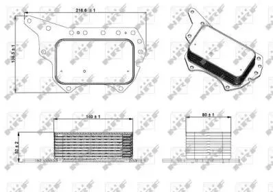 NRF 31337 Масляный радиатор