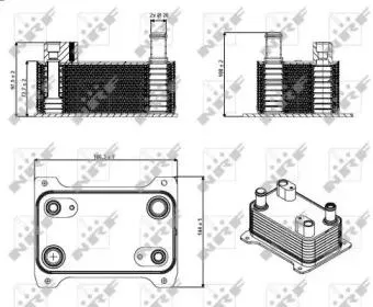 NRF 31362 Масляный радиатор