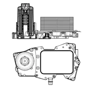 NRF 31827 Фильтр масляный Корпус,