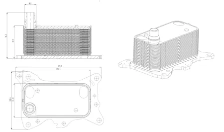 NRF 31835 Радиатор масляный Mercedes A-Series 2.2D 13-