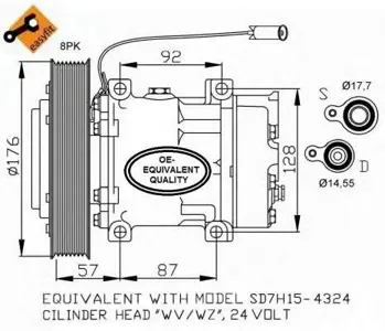 NRF 32700 Компрессор кондиционера