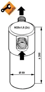 NRF 33081 Осушитель Audi 80vw Passat v 1.6-2.01.9tdi2.8 91-05