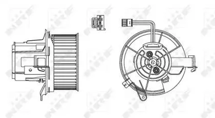 NRF 34162 Вентилятор отопителя Mercedes C-Series 2.2D 07-