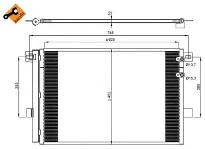 NRF 350041 Конденсатор, кондиционер
