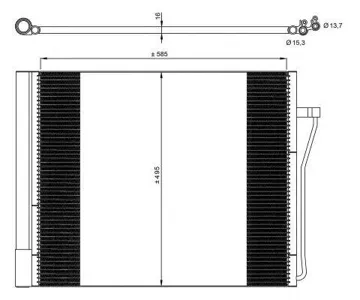 NRF 350077 Конденсатор, кондиционер
