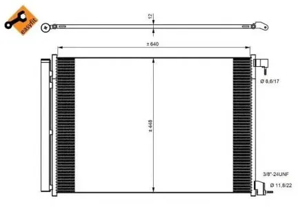 NRF 350082 Радиатор кондиционера