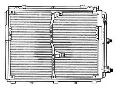 NRF 35229 Конденсер Mercedes W140 2.8-6.03.0-3.5 TD 93-99