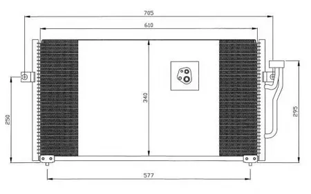 NRF 35293 Конденсер Mitsubishi Carisma 1.61.81.8 GDI 95-07