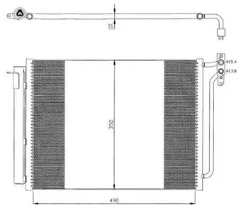 NRF 35406 Конденсер BMW E53 3.0-4.83.0TD 00-