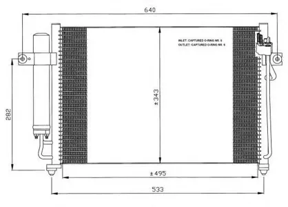 NRF 35475 Конденсер Hyundai Getz 1.11.31.41.6 02-