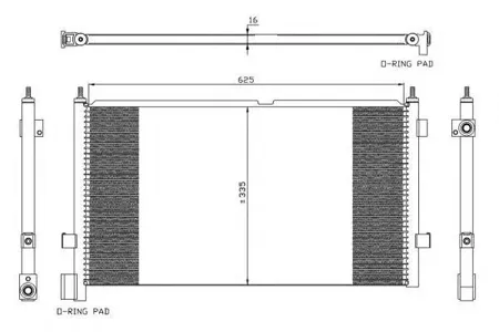 NRF 35591 Радиатор кондиционера