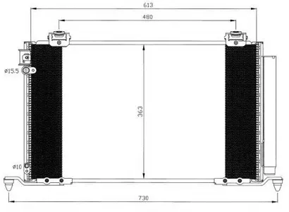 NRF 35595 Конденсатор, кондиционер