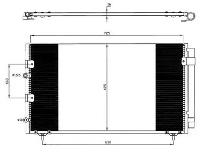 NRF 35609 Радиатор кондиционера