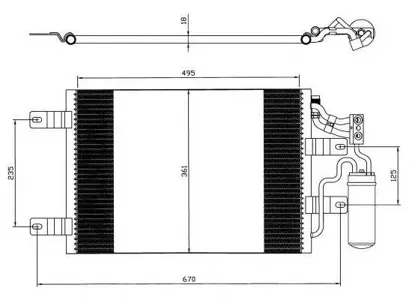 NRF 35646 Радиатор кондиционера