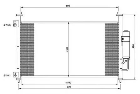 NRF 35763 Конденсер Honda Civic 1.41.82.0T2.2TD 06-