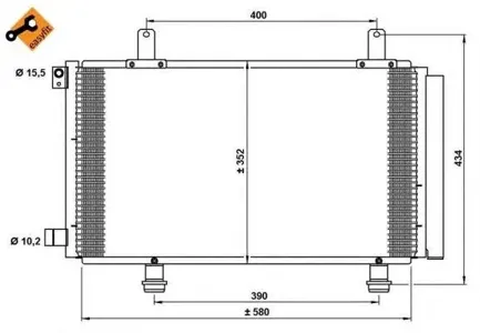 NRF 35782 Конденсер Suzuki SX4 1.51.61.9D 06-