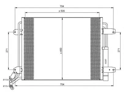 NRF 35848 Конденсер VAG Tiguan 08- 2.0D
