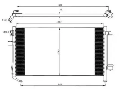 NRF 35869 Радиатор кондиционера