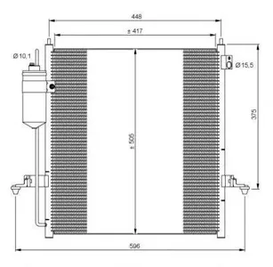 NRF 35871 Радиатор кондиционера