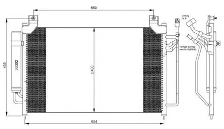 NRF 35881 Радиатор кондиционера