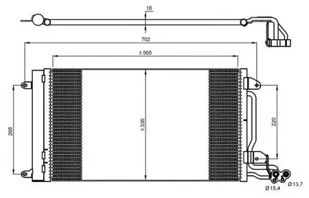NRF 35910 Радиатор кондиционера