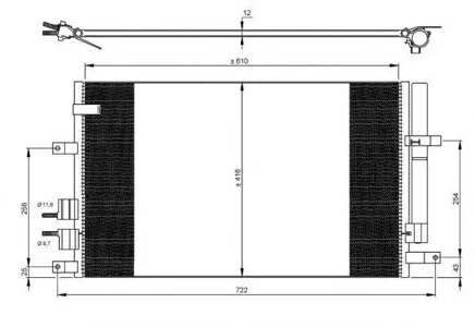 NRF 35911 Радиатор кондиционера