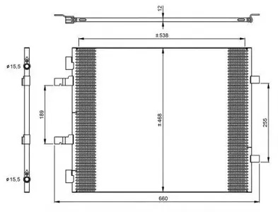 NRF 35960 Радиатор кондиционера