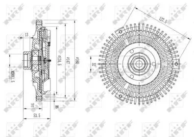 NRF 49568 Муфта вентилятора BMW 5 2.0 96-
