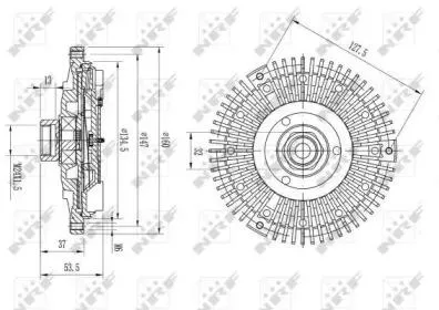 NRF 49581 Муфта вентилятора радиатора