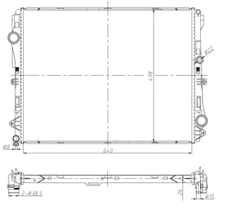 NRF 50041 Радиатор двигателя