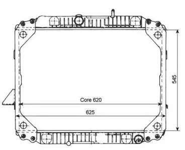 NRF 503475 Радиатор двигателя