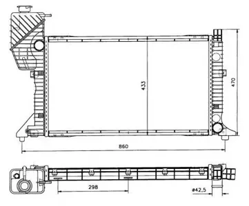 NRF 50557 Радиаторохлаждениядвс