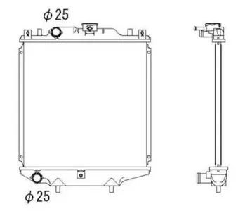 NRF 507643 Радиатор охлаждения двс
