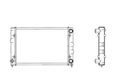 NRF 509505 Радиатор VW Passat B3B4 (88-97) 1.61.8 MT