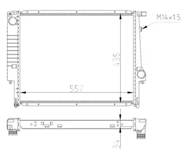 NRF 509558A Радиатор двигателя