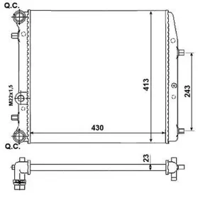 NRF 53021A Радиатор двигателя