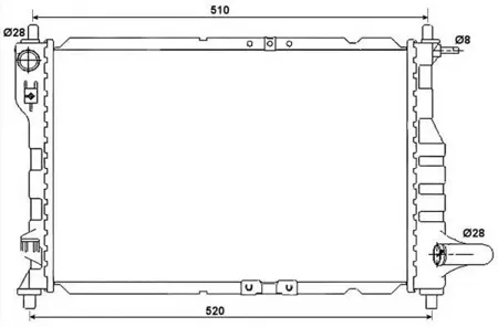 NRF 53068 Радиатор двигателя