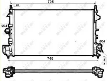 NRF 53074 Радиатор