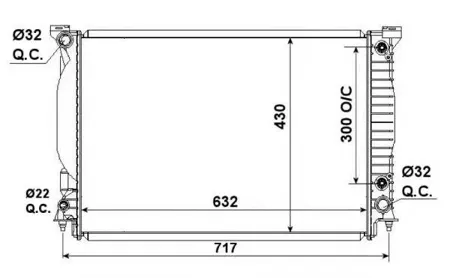 NRF 53190 Радиатор двигателя