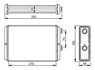 NRF 53233 Радиатор отопителя