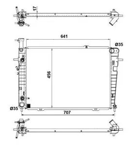 NRF 53342 Радиатор Hyundai Tucson Kia Sportage 2.02.7 04-