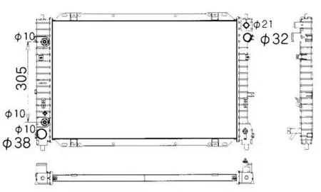 NRF 53377 Радиатор двигателя