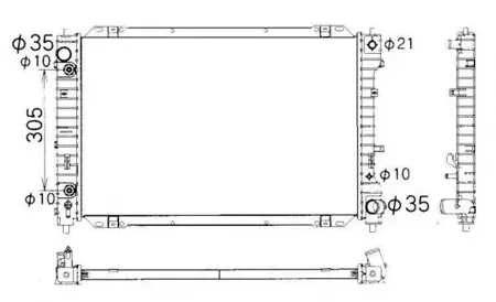 NRF 53378 Радиатор двигателя