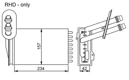 NRF 53402 Радиатор отопителя
