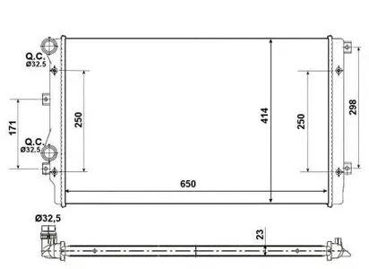 NRF 53406A Радиатор