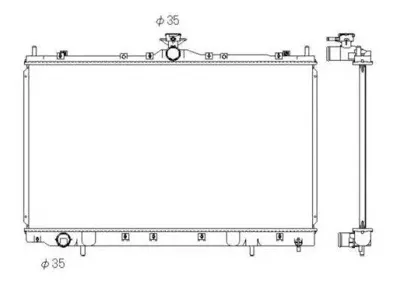 NRF 53431 Радиатор Mitsubishi Grand IS (NAW) 2.4 [200404-... ]