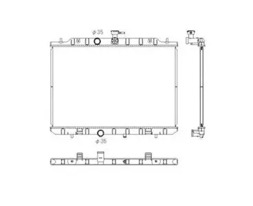 NRF 53762 Радиатор Nissan X-Trail T31 (07-) 2.0 i 16V
