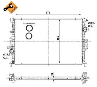 NRF 53811 Радиатор