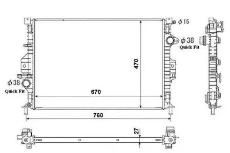 NRF 53812 Радиатор